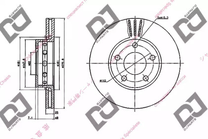 Тормозной диск DJ PARTS BD1930